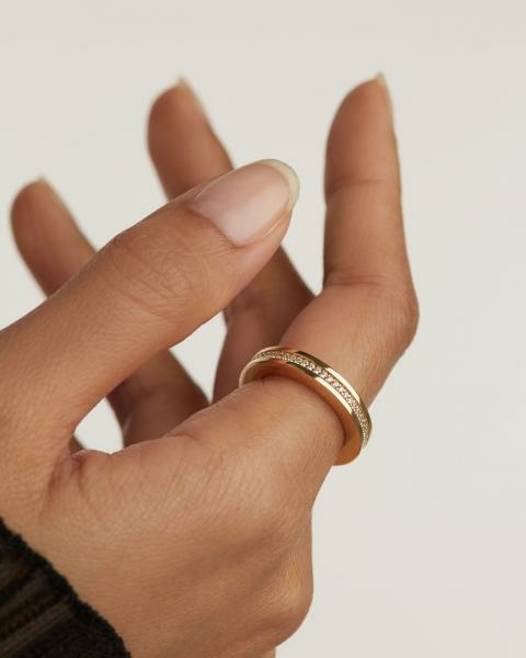 PD Paola Infinity aranyozott ezüst gyűrű 