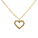 PD Paola Olive heart aranyozott ezüst nyaklánc CO01-223-U