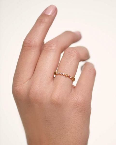 PD Paola Papillon aranyozott ezüst gyűrű 