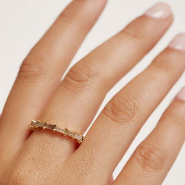 PD Paola Pistil gold aranyozott ezüst gyűrű 