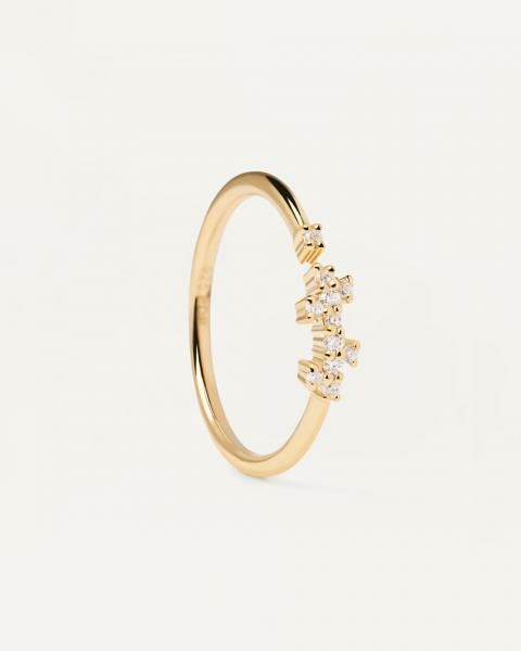 PD Paola Prince aranyozott ezüst gyűrű 