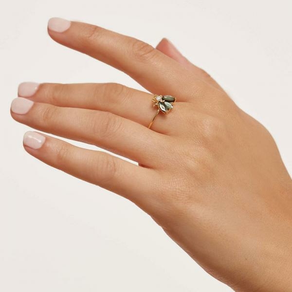 PD Paola Zaza aranyozott ezüst gyűrű 