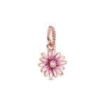 Pink százszorszép függő rozé charm