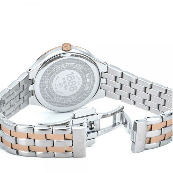 Roamer  Slim Line bicolor női karóra gyémántokkal 512847498920