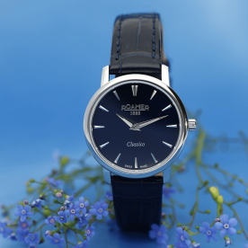 Roamer Classico Ladies kék számlapos quartz női karóra 971857414505