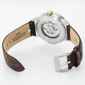 Roamer Competence Skeleton IV bicolor barna bőrszíjas automata karóra 101984478505