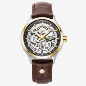 Roamer Competence Skeleton IV bicolor barna bőrszíjas automata karóra 101984478505
