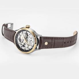 Roamer Competence Skeleton IV bicolor barna bőrszíjas automata karóra 101984478505