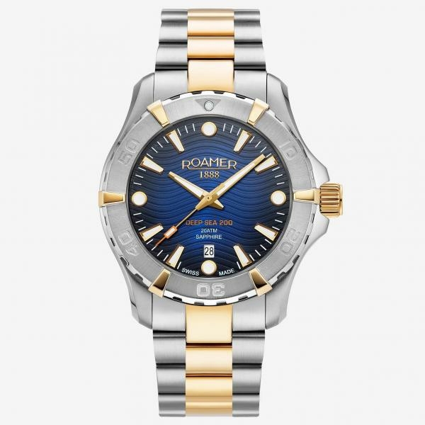 Roamer Deep Sea 200 bicolor férfi óra kék számlappal 860833 47 45 70
