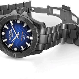 Roamer Deep Sea 200 fekete férfi óra kék számlappal 860833444570
