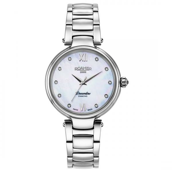 Roamer Dreamline gyémánt indexes gyöngyház női karóra 857847412950