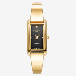 Roamer Elegance Diamond fekete számlapos arany szíjas női karóra 866845485520