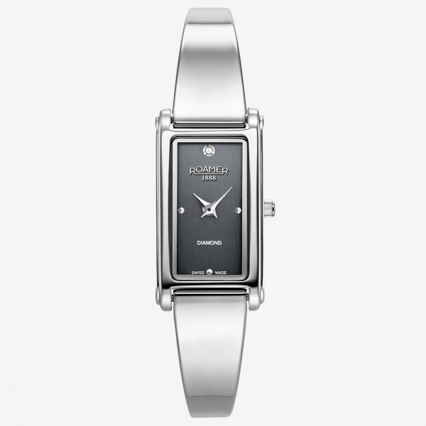 Roamer Elegance Diamond szürke számlapos ezüst szíjas női karóra 866845415520