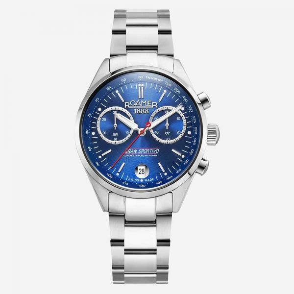 Roamer Gran Sportivo kék számlapos férfi chronograph karóra 978818414520
