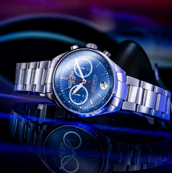 Roamer Gran Sportivo kék számlapos férfi chronograph karóra 978818414520
