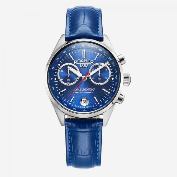 Roamer Gran Sportivo kék számlapos férfi chronograph karóra 978818414520