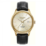 Roamer Optimus arany színű automata férfi óra fekete bőr szíjjal 983983483505