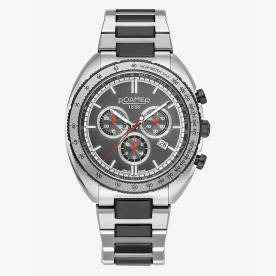 Roamer Power Chrono ezüst fekete kronográf férfi óra 868837458570