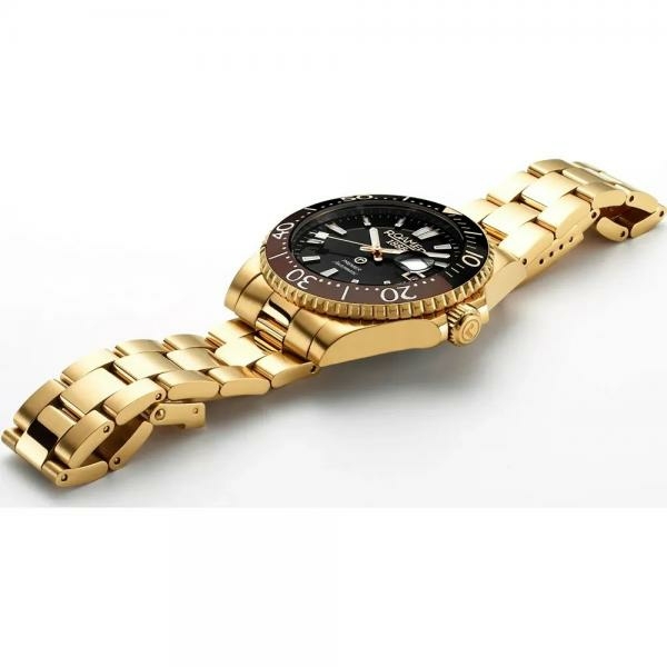 Roamer Premier barna fekete számlapos arany színű automata férfi óra 986983488520
