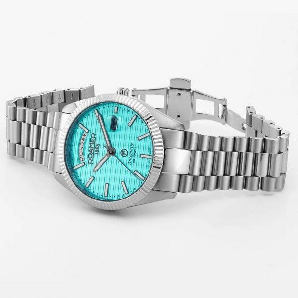 Roamer Primeline Daydate II Tiffany kék automata karóra 981666410550