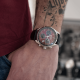 Roamer Pro Chrono bordó számlapos bőrszíjas chronograph férfi karóra 993819416502