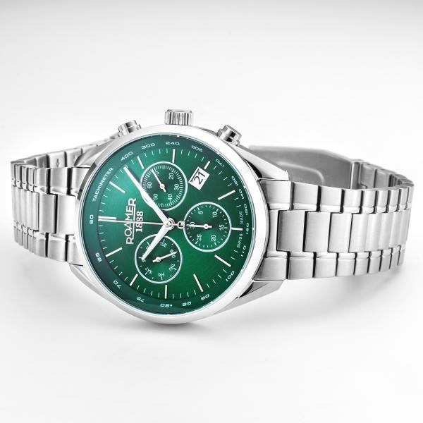 Roamer Pro Chrono zöld chronograph férfi karóra 993819417520