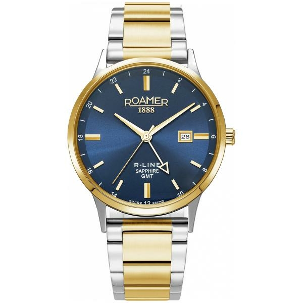 Roamer R-LINE GMT kéttónusú férfi óra dupla szíjjal 990987474505