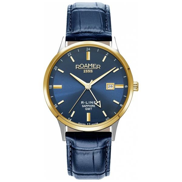 Roamer R-LINE GMT kéttónusú férfi óra dupla szíjjal 990987474505