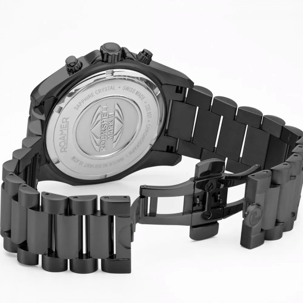 Roamer Rockshell Mark III fekete kronográf férfi óra 220837458550