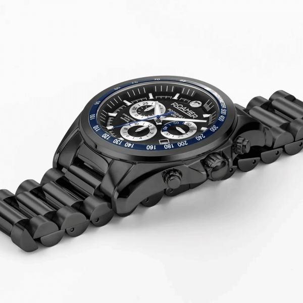 Roamer Rockshell Mark III fekete kronográf férfi óra 220837458550