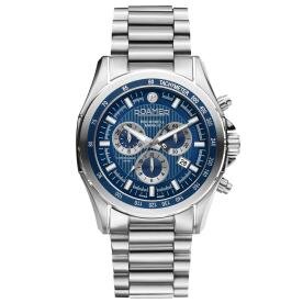 Roamer Rockshell Mark III kék számlapos kronográf férfi óra 220837414520