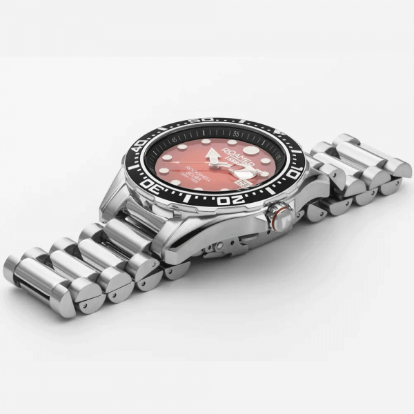 Roamer Rockshell Mark III Scuba férfi búváróra narancs számlappal 220858410550