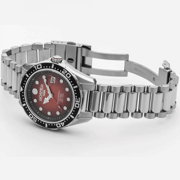 Roamer Rockshell Mark III Scuba férfi búváróra narancs számlappal 220858410550