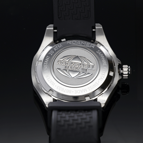 Roamer Rockshell Mark III Scuba zöld férfi búváróra fekete kaucsuk szíjjal 867833417502