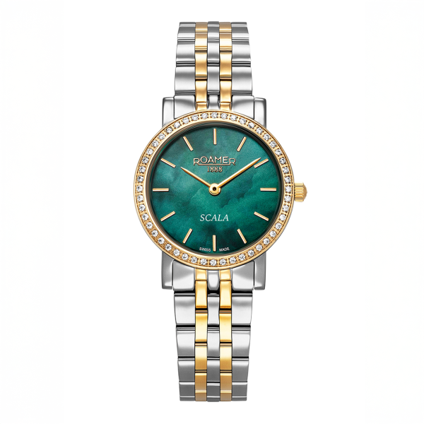 Roamer Scala bicolor női óra zöld számlappal 976830477050