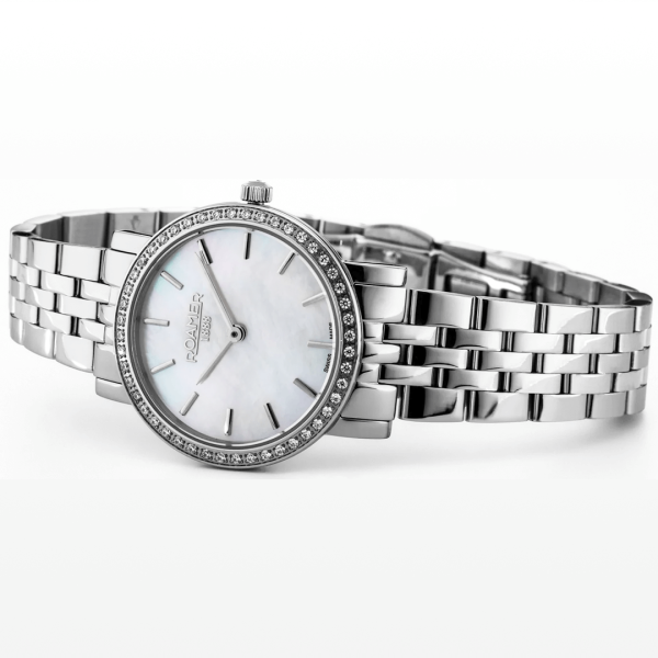 Roamer Scala ezüst színű gyöngyház számlapos női karóra 976830412050