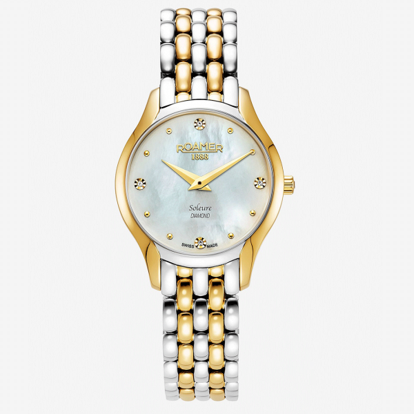 Roamer Soleure Diamond gyöngyház számlapos bicolor női óra 547857472550