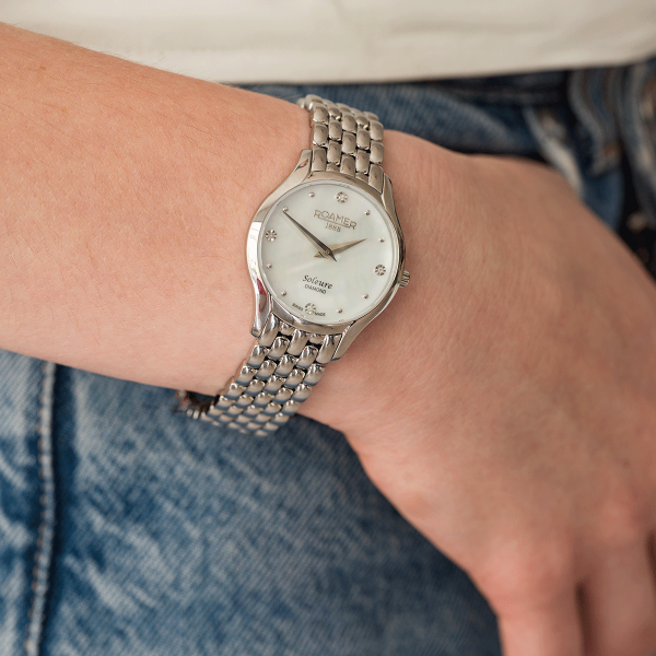 Roamer Soleure Diamond gyöngyház számlapos női óra 547857412550
