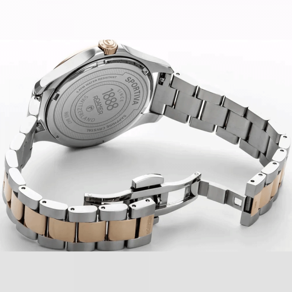 Roamer Sportiva diamond limited edition bicolor női óra zöld számlappal 865847497050