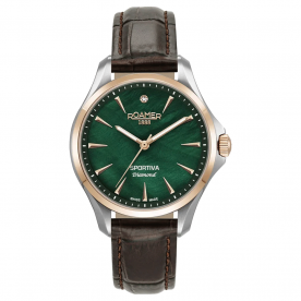 Roamer Sportiva diamond limited edition bicolor női óra zöld számlappal 865847497050