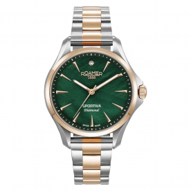 Roamer Sportiva diamond limited edition bicolor női óra zöld számlappal 865847497050