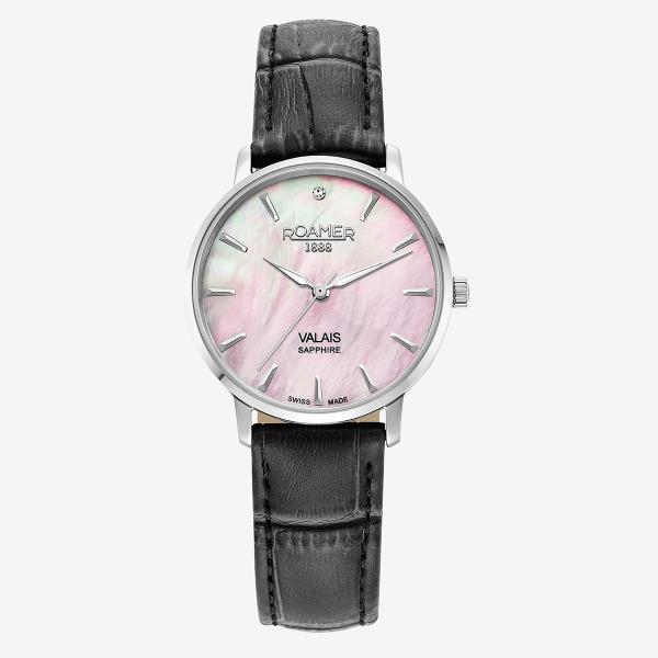Roamer Valais gyöngyház számlapos női óra szett gyémánttal 989847411005