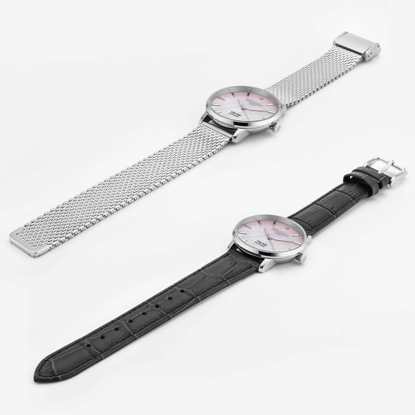 Roamer Valais gyöngyház számlapos női óra szett gyémánttal 989847411005
