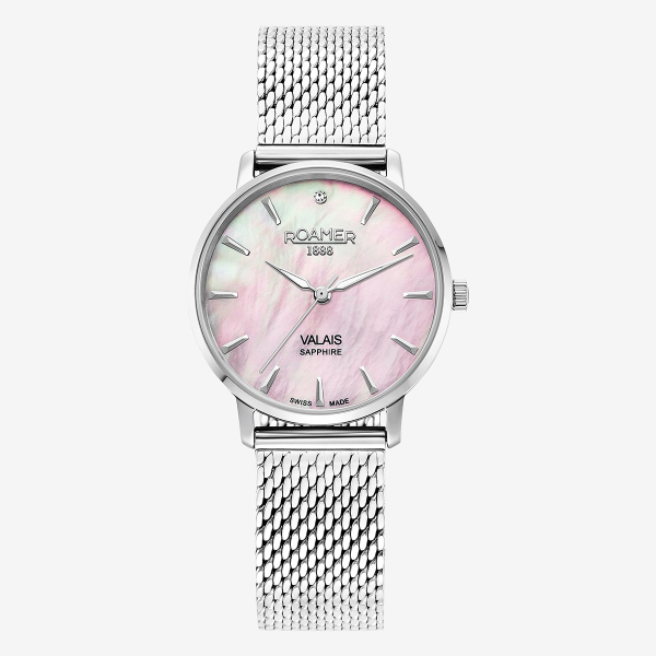 Roamer Valais gyöngyház számlapos női óra szett gyémánttal 989847411005