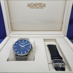 Roamer Valais kék számlapos dupla szíjas férfi óra 988833414505