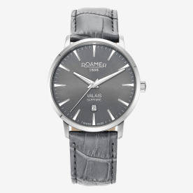 Roamer Valais szürke számlapos dupla szíjas férfi óra 988833415505