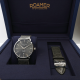 Roamer Valais szürke számlapos dupla szíjas férfi óra 988833415505