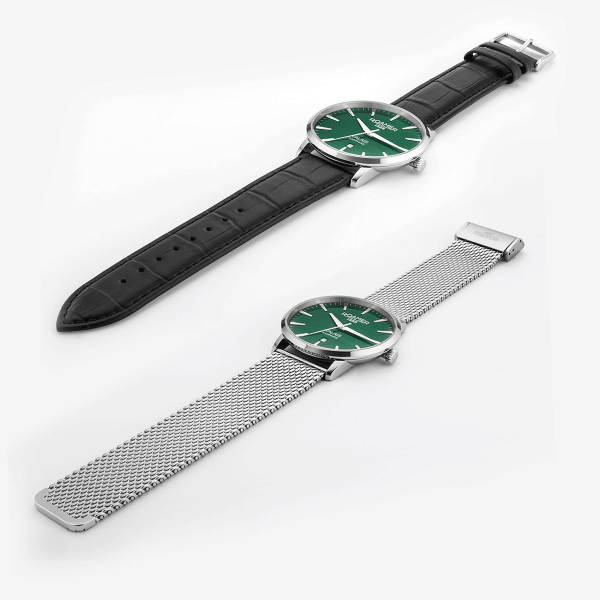 Roamer Valais zöld számlapos dupla szíjas férfi óra 988833417505