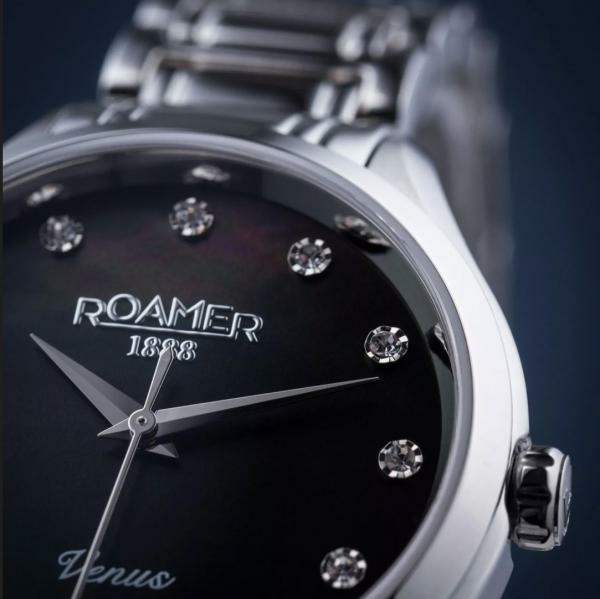 Roamer Venus fekete gyöngyház számlapos női óra 600847415960