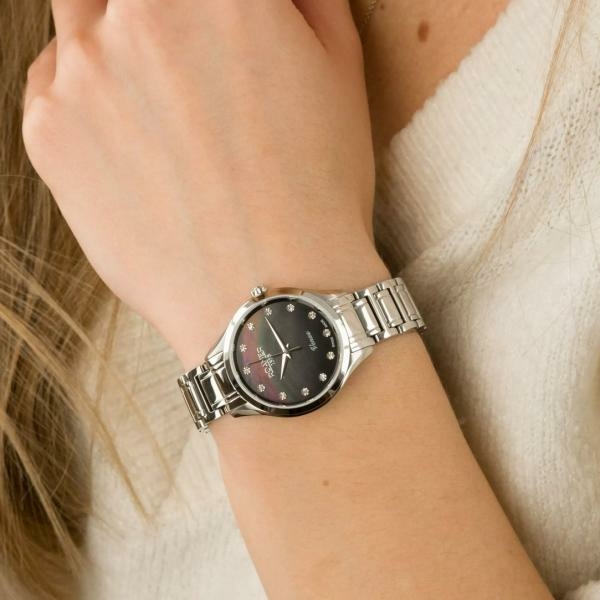 Roamer Venus fekete gyöngyház számlapos női óra 600847415960
